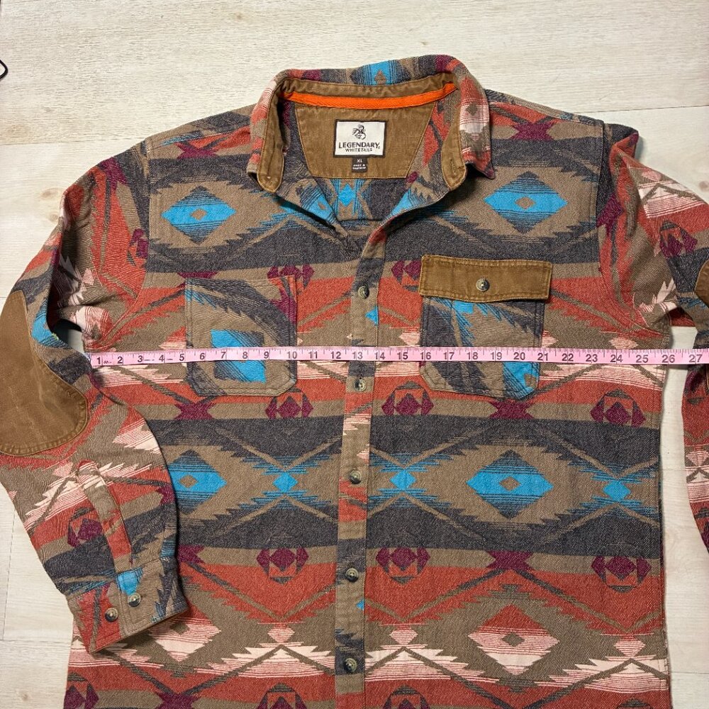 Legendary Whitetails Men's Harbor Heavyweight Flannel Southwest Shirt Size XL - Picture 6 of 8